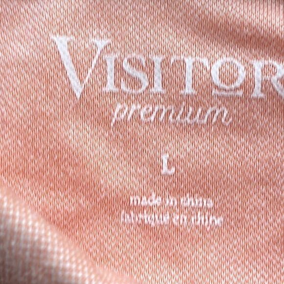 Visitor Premium Contrast Stictch Performance Polo Tagged Mens L Fits M - Picture 2 of 8